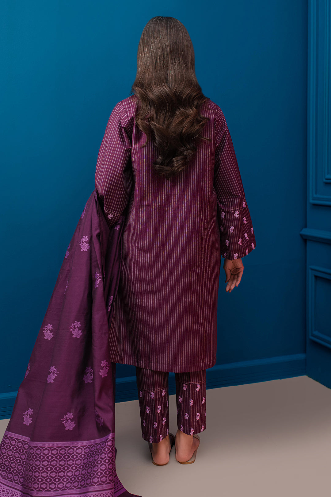 Zellbury | Winter Pret | Embroidered Kurta Dupatta Trouser - 1278 - House Of Zarish