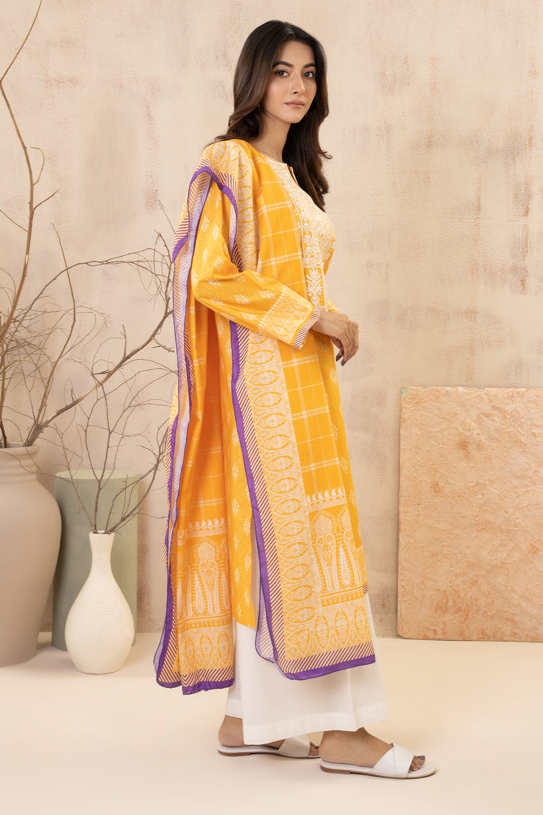 Zellbury | Summer Pret | Embroidered Kurta Dupatta - 2823 - House Of Zarish
