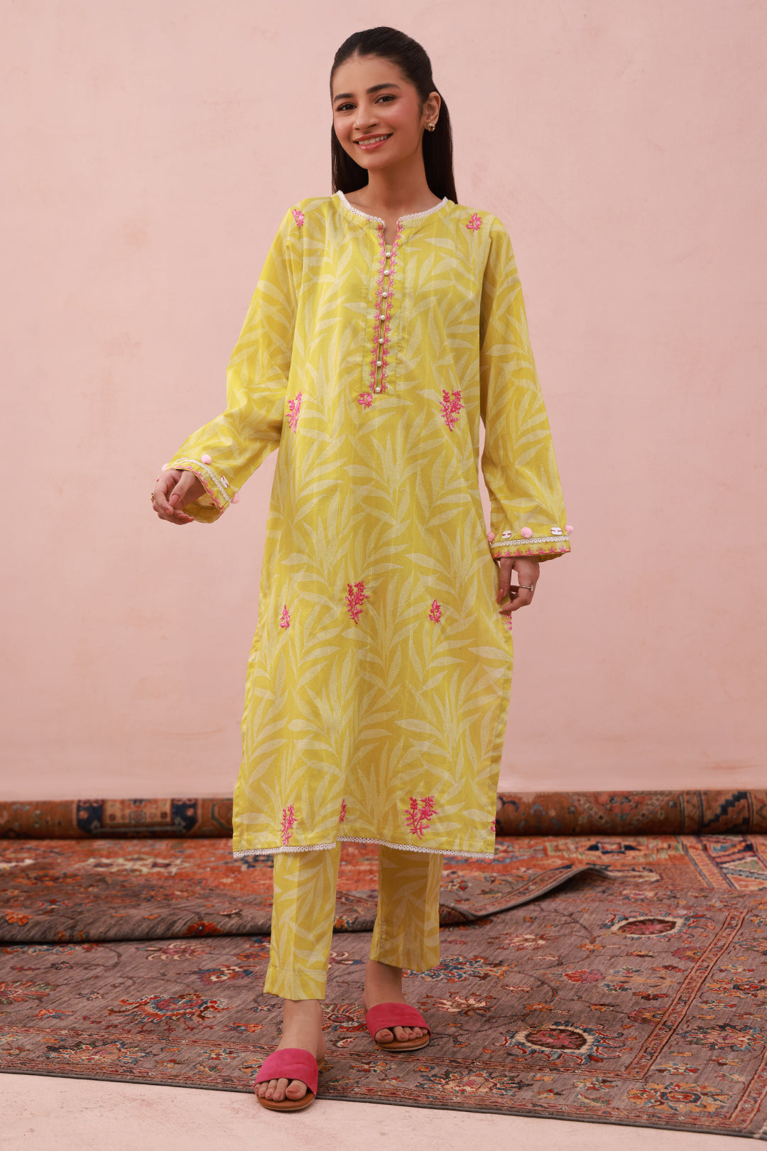 Zellbury | Summer Pret | Embroidered Kurta Trouser - 2882 - House Of Zarish