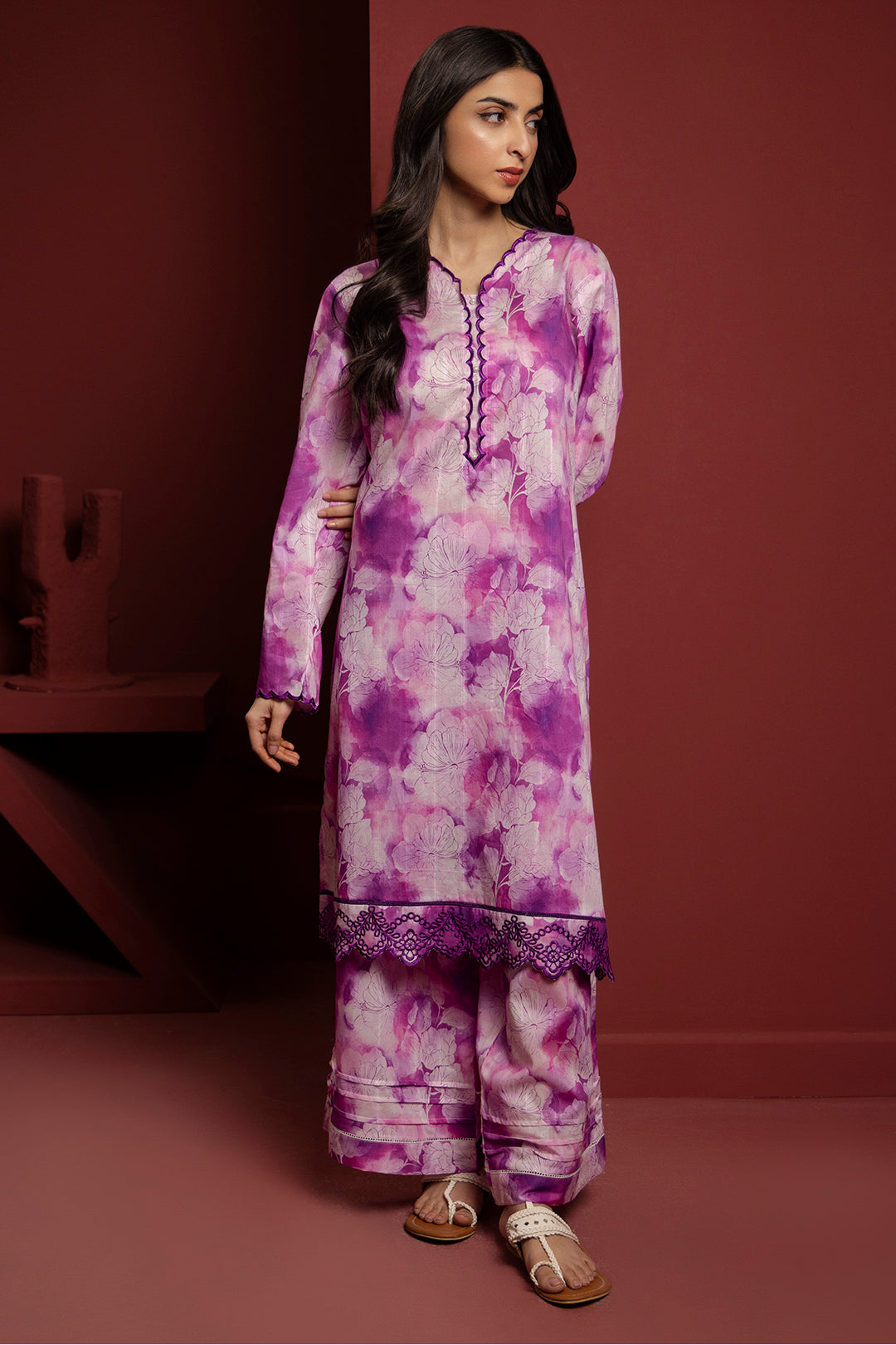 Zellbury | Summer Pret | Embroidered Kurta Trouser - 2900 - House Of Zarish