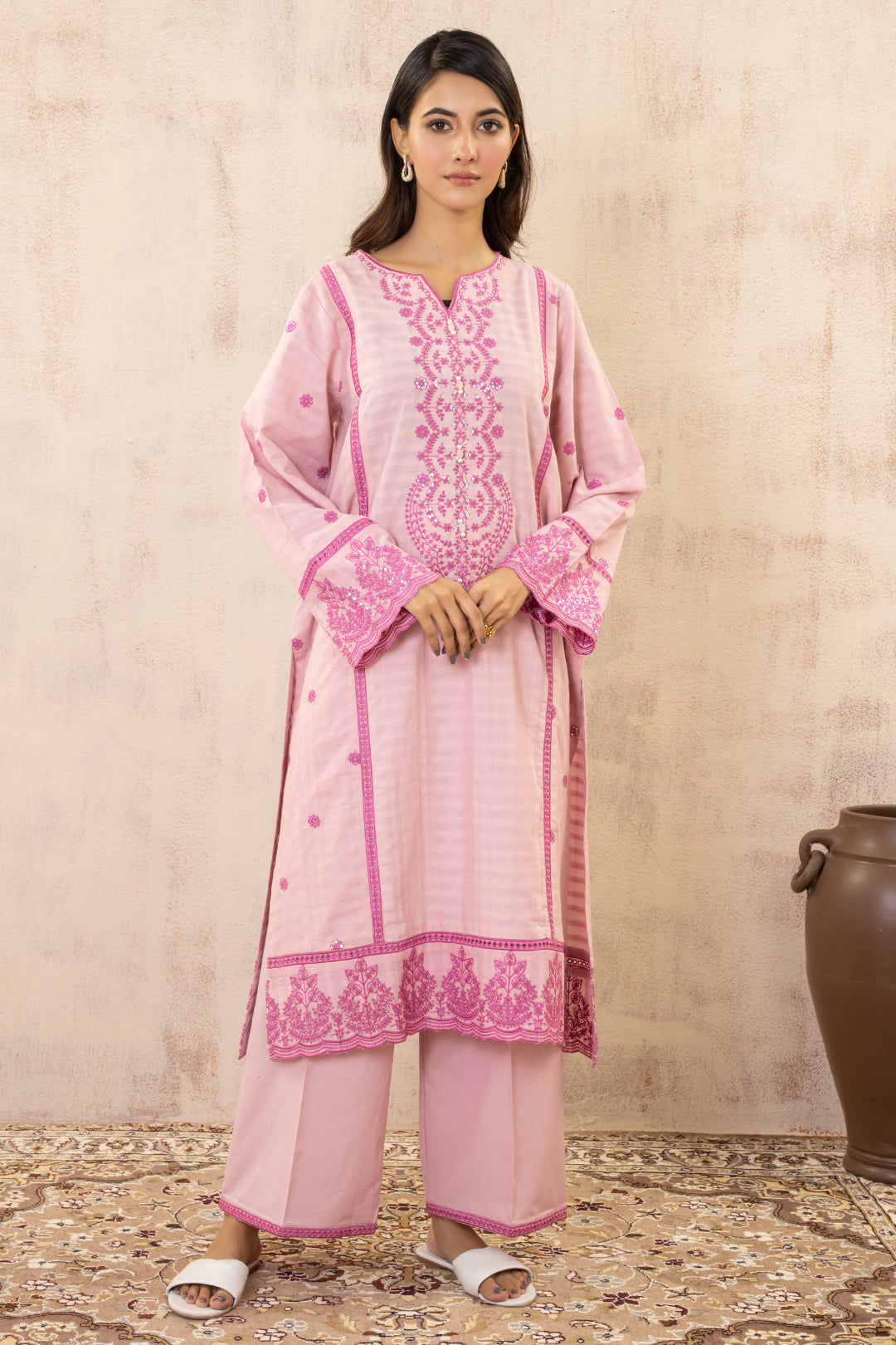 Zellbury | Summer Pret | Embroidered Kurta Trouser - 3331 - House Of Zarish