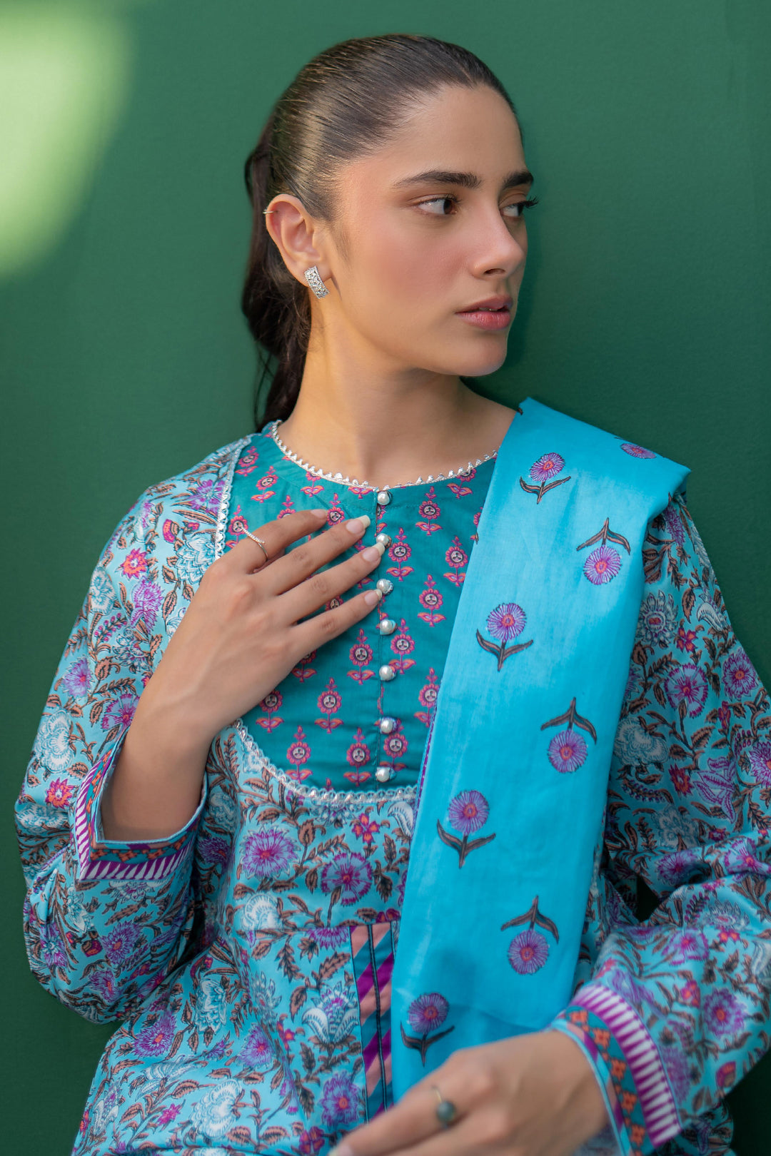 Zellbury | Summer Pret | Kurta Dupatta Trouser - 2856 - House Of Zarish