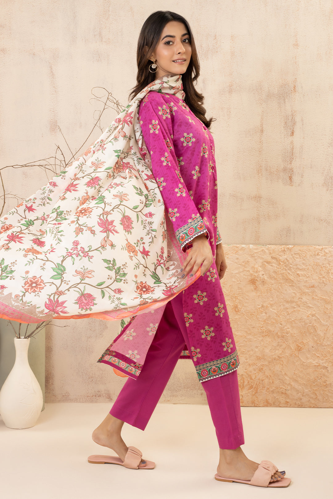 Zellbury | Summer Pret | Kurta Dupatta Trouser - 2858 - Libasekhas