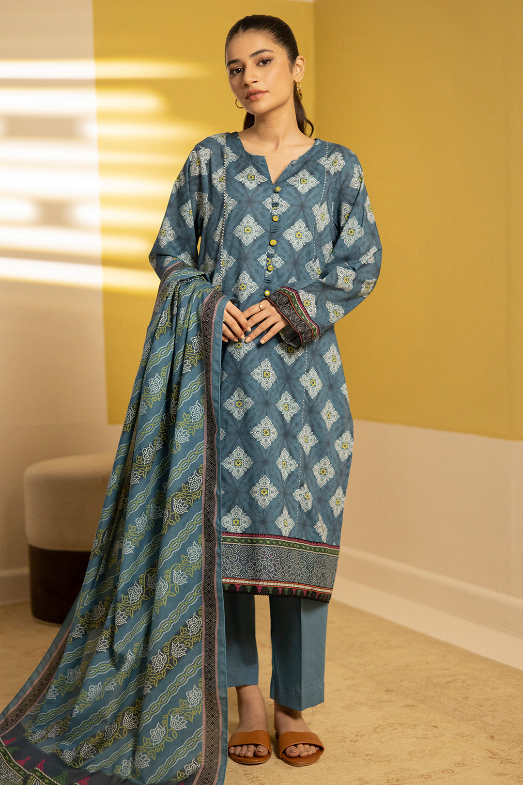 Zellbury | Summer Pret | Kurta Dupatta Trouser - 3244 - House Of Zarish