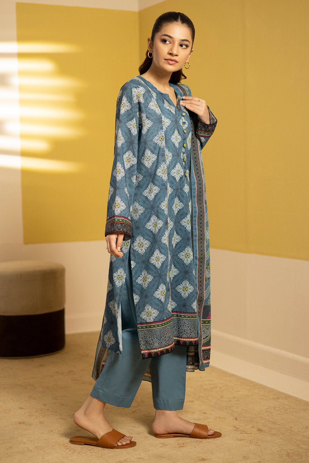 Zellbury | Summer Pret | Kurta Dupatta Trouser - 3244 - Libasekhas