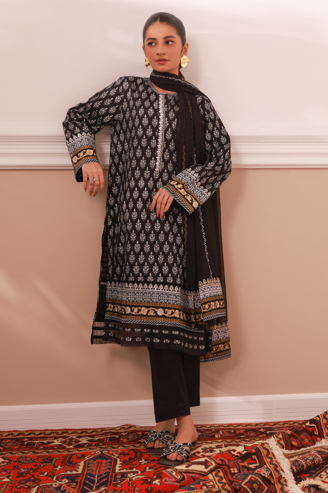 Zellbury | Summer Pret | Embroidered Kurta Dupatta - 0973 - House Of Zarish