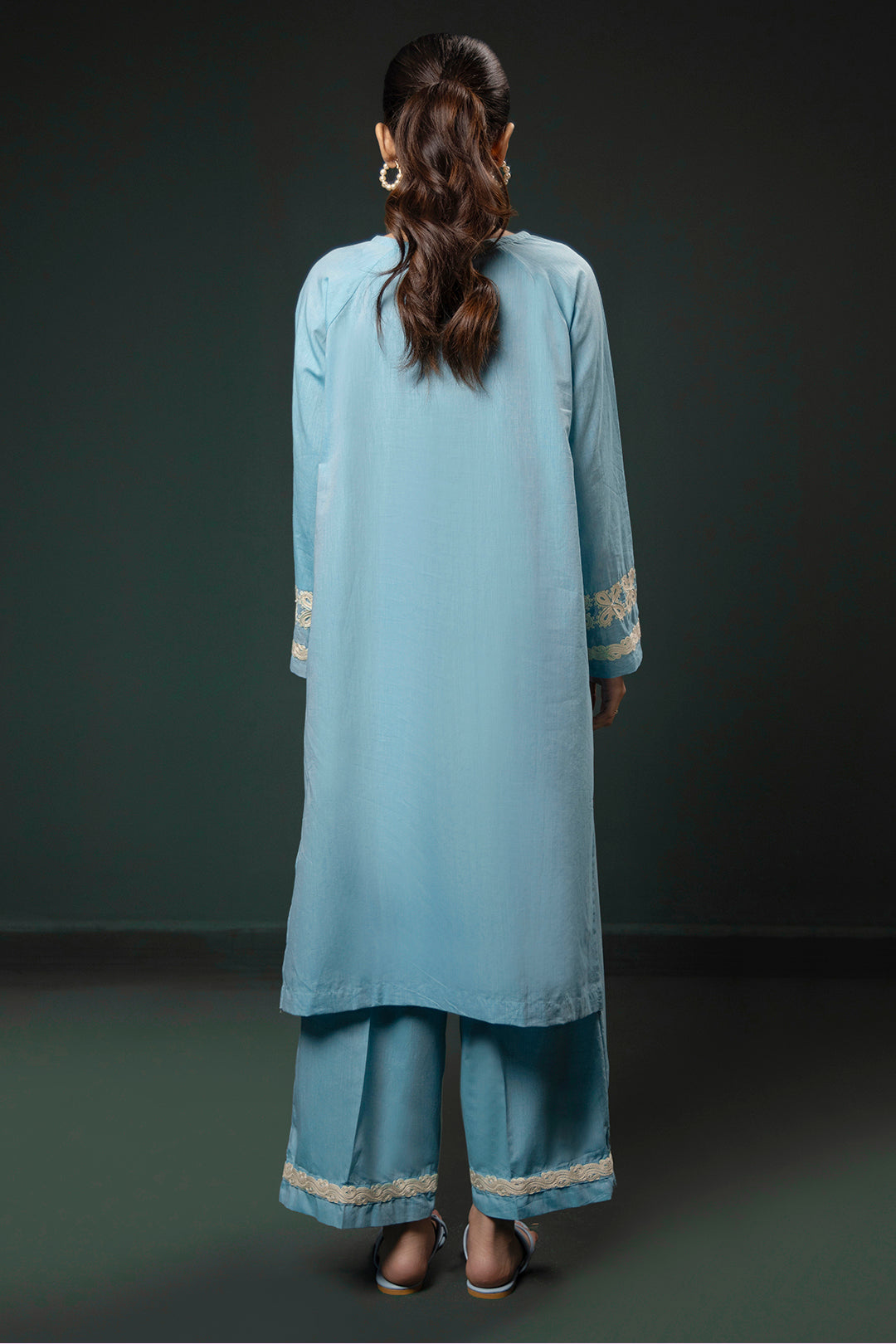 Zellbury | Summer Pret | Embroidered Kurta Trouser - 0977 - House Of Zarish