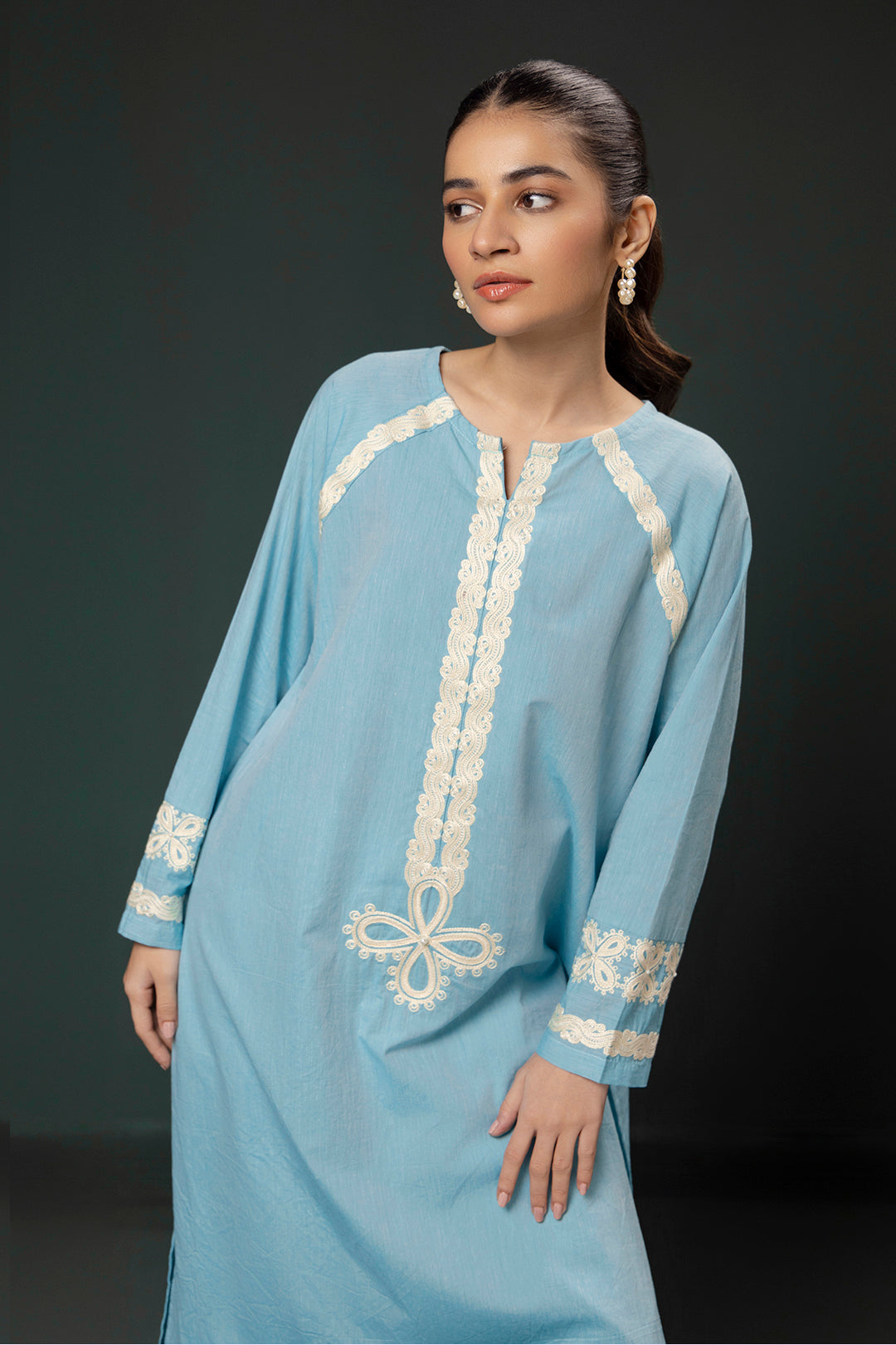 Zellbury | Summer Pret | Embroidered Kurta Trouser - 0977 - House Of Zarish