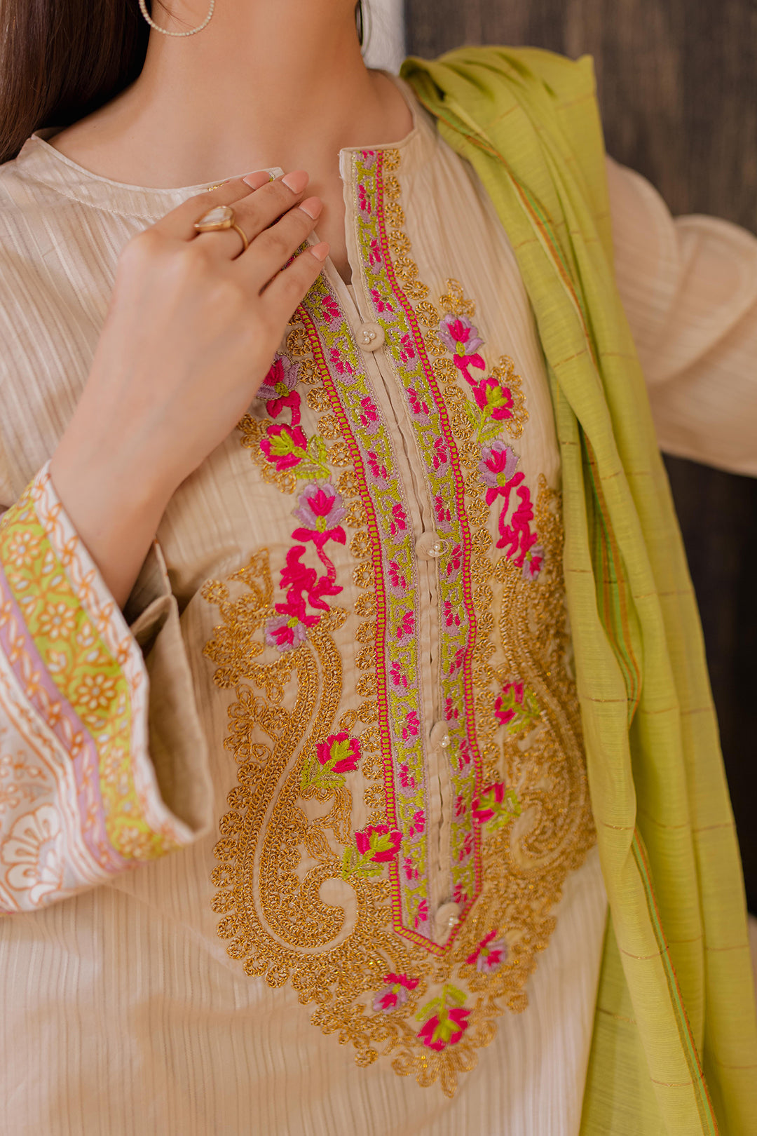 Zellbury | Summer Pret | Embroidered Kurta Dupatta - 1094 - House Of Zarish