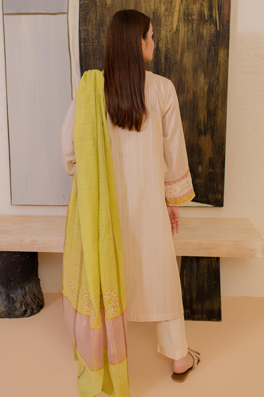 Zellbury | Summer Pret | Embroidered Kurta Dupatta - 1094 - House Of Zarish