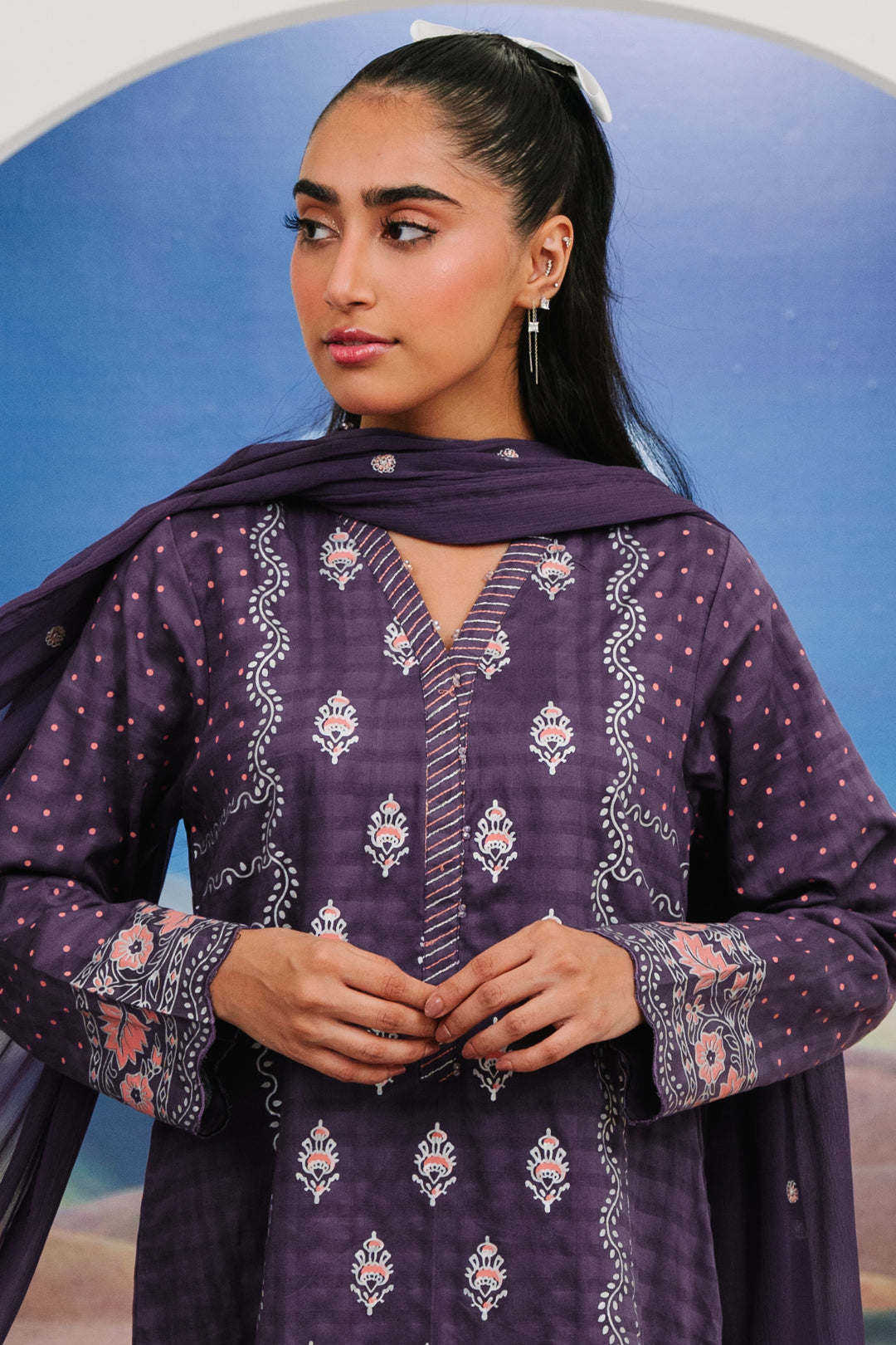Zellbury | Summer Pret | Kurta Dupatta Trouser - 1102 - House Of Zarish
