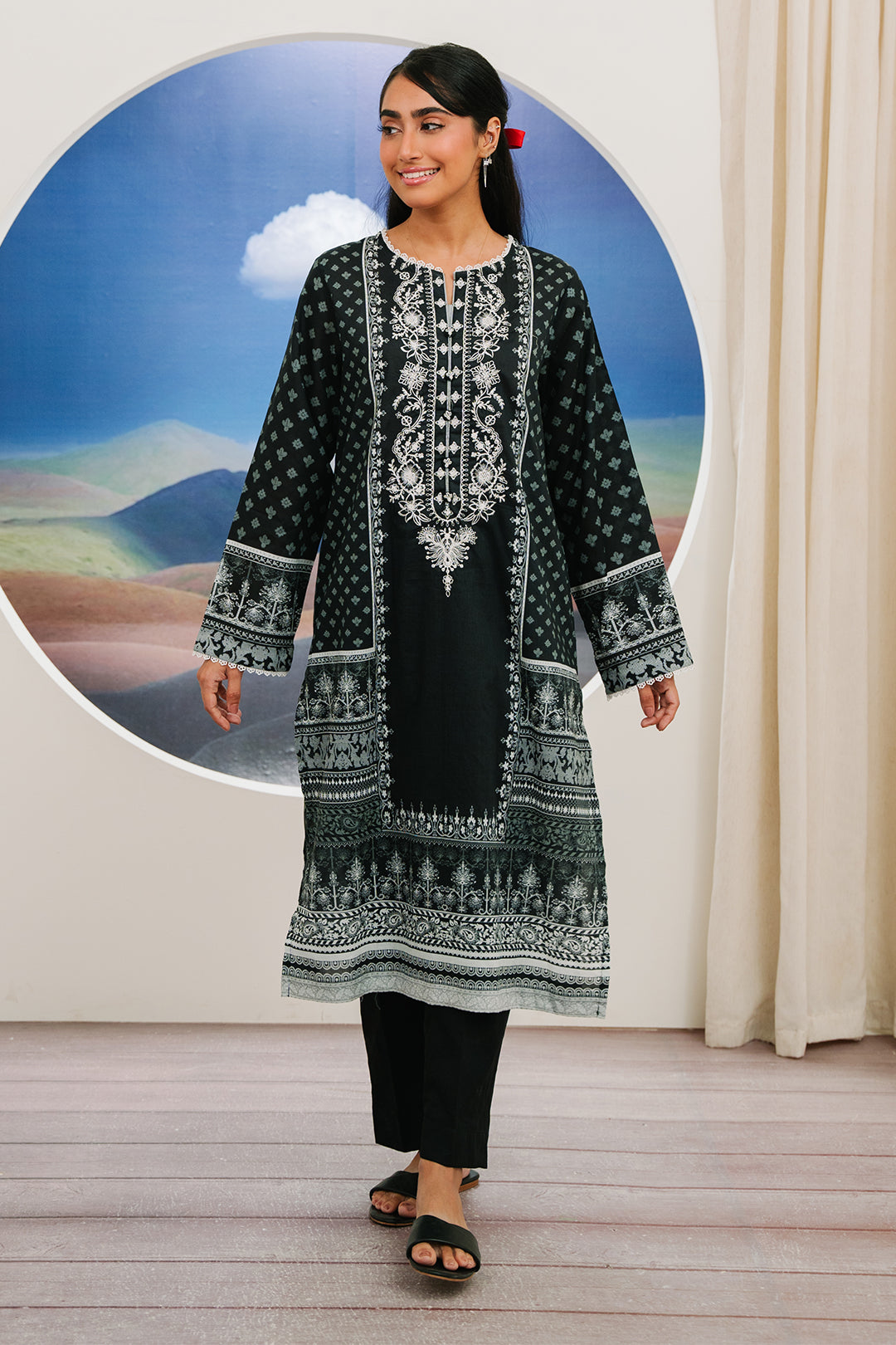 Zellbury | Summer Pret | Embroidered Kurta - 2042 - House Of Zarish