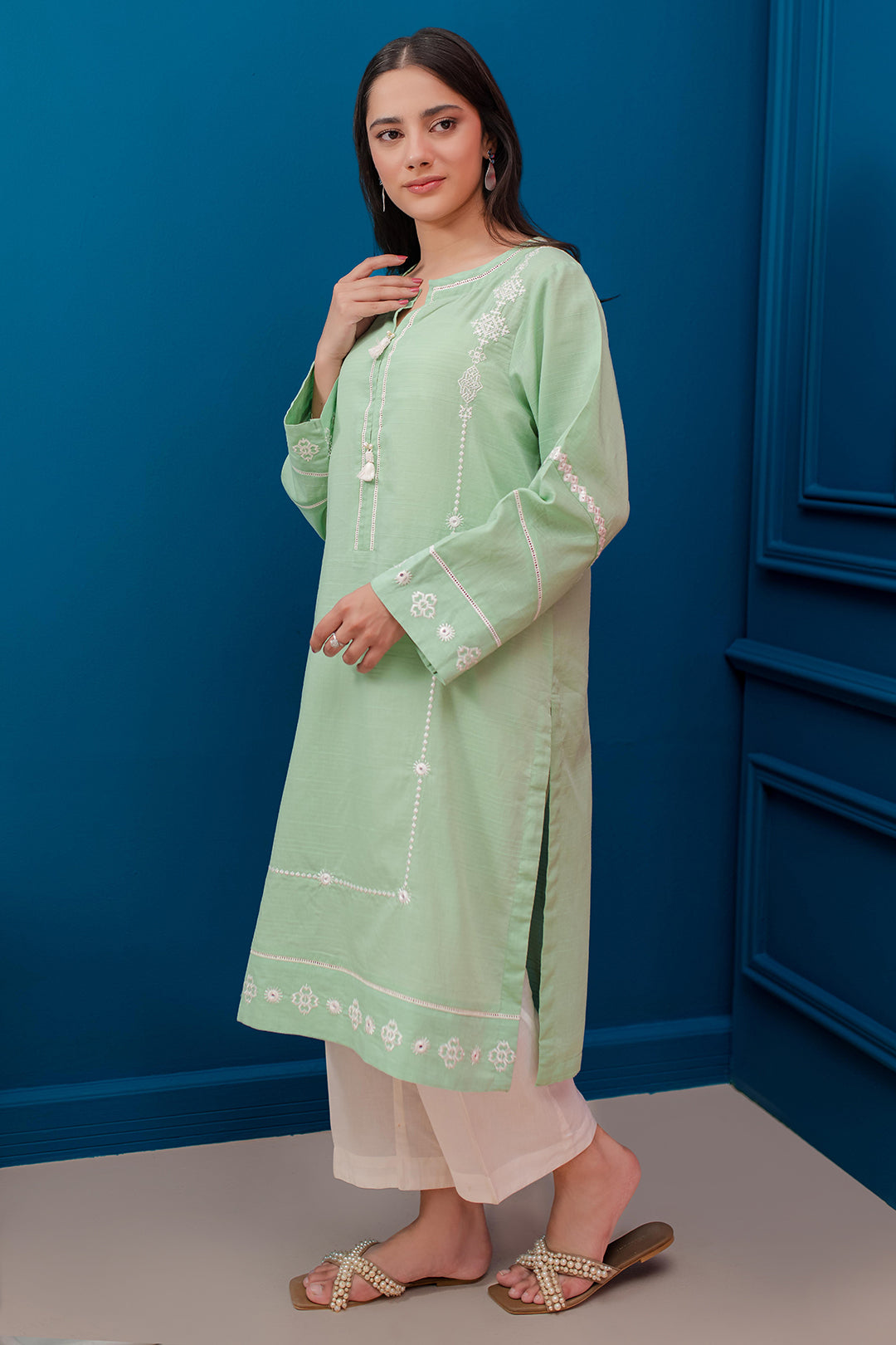 Zellbury | Summer Pret | Embroidered Kurta - 2049 - House Of Zarish
