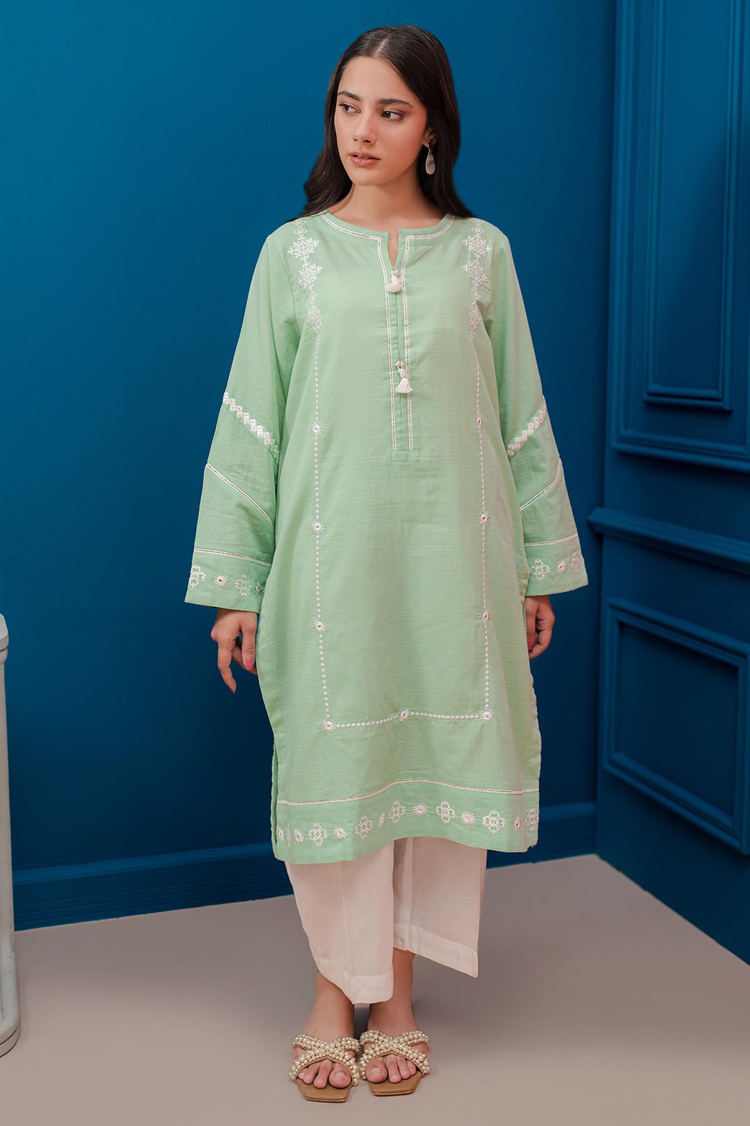 Zellbury | Summer Pret | Embroidered Kurta - 2049 - House Of Zarish