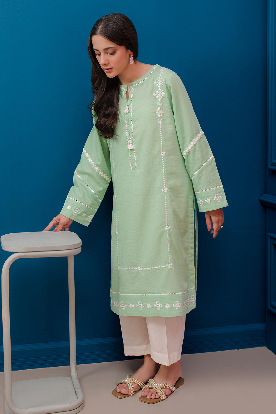 Zellbury | Summer Pret | Embroidered Kurta - 2049 - House Of Zarish