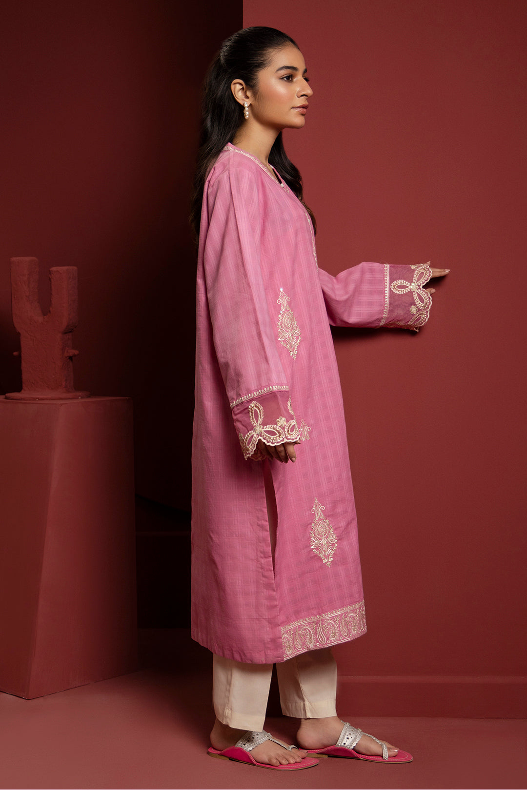 Zellbury | Summer Pret | Embroidered Kurta - 2056 - House Of Zarish