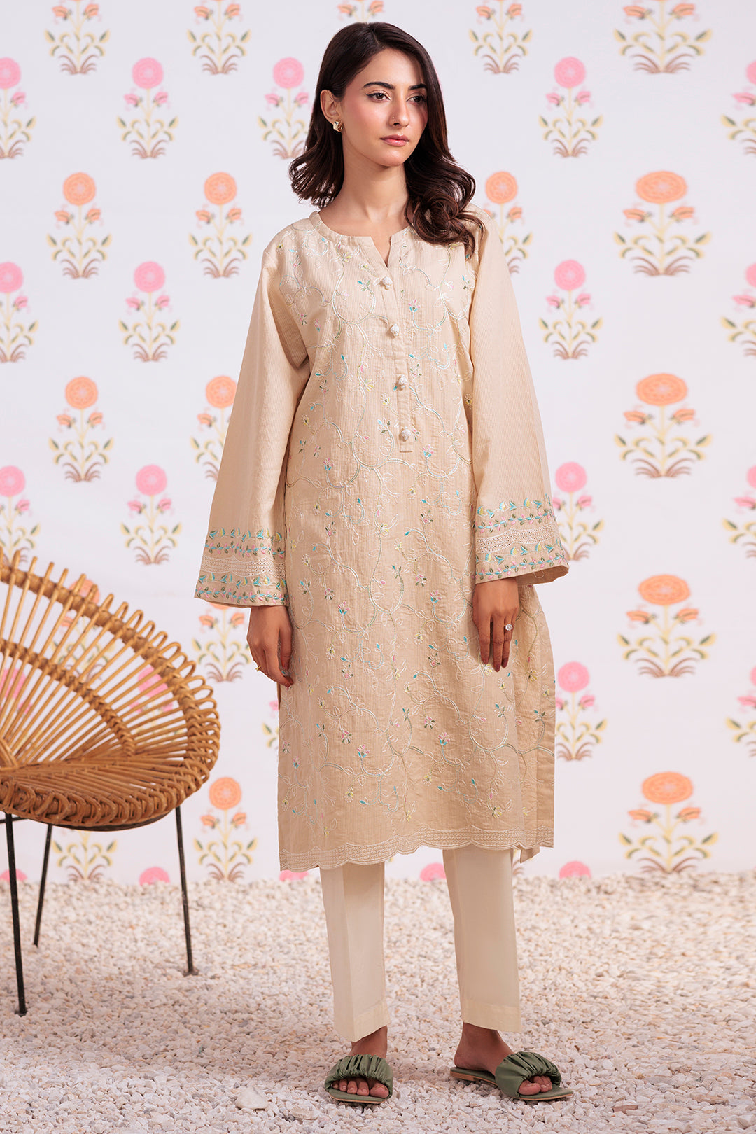Zellbury | Summer Pret | Embroidered Kurta - 2140 - House Of Zarish
