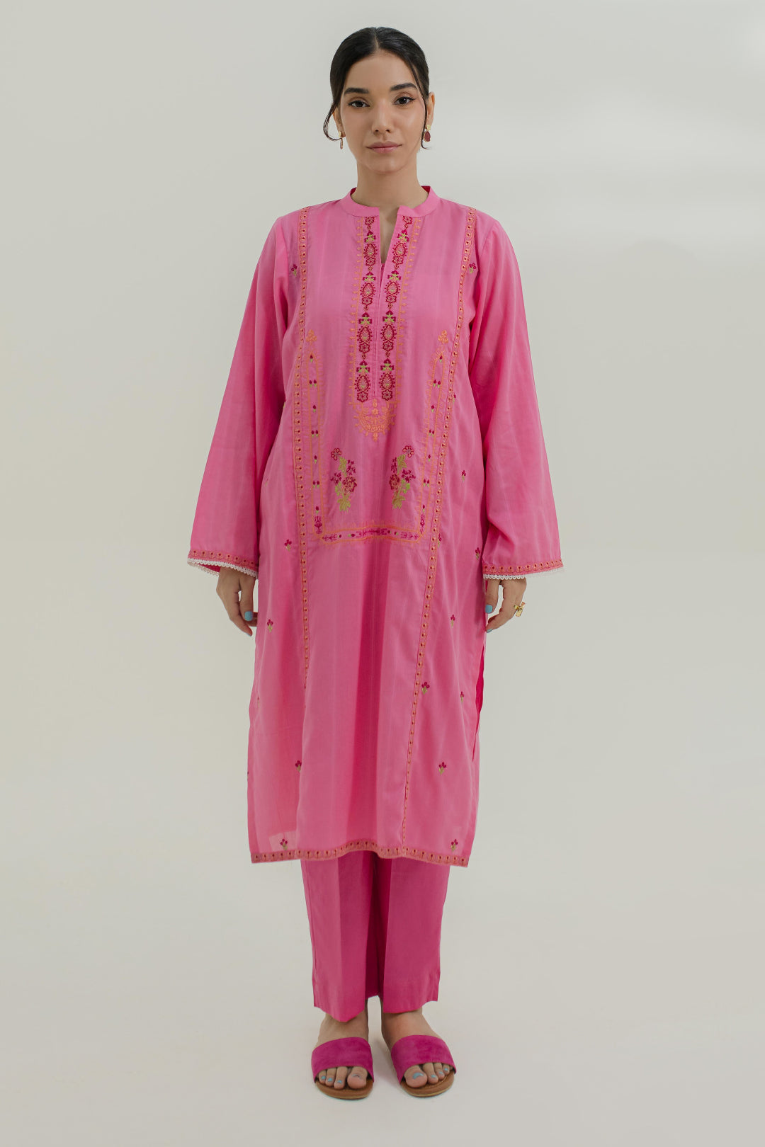 Zellbury | Summer Pret | Embroidered Kurta Trouser - 1734 - House Of Zarish