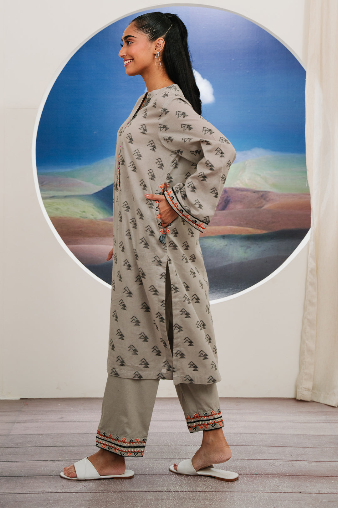Zellbury | Summer Pret | Embroidered Kurta Trouser - 1769 - House Of Zarish
