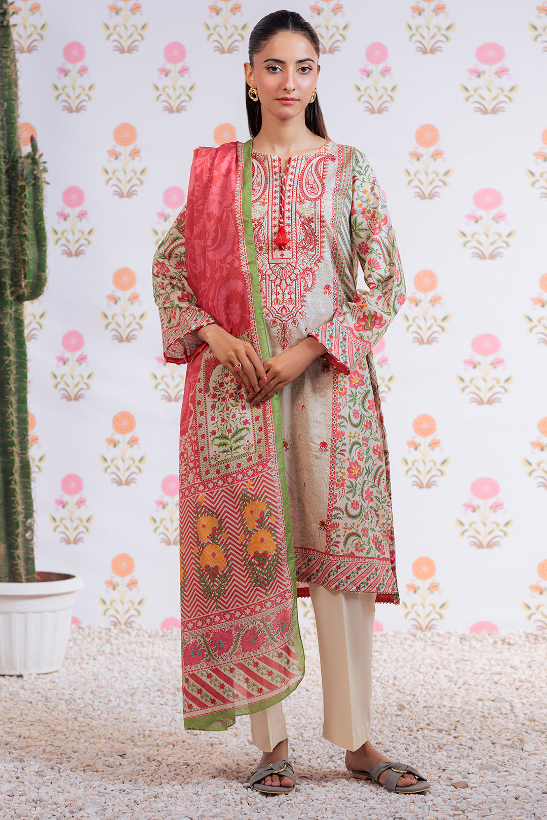 Zellbury | Summer Pret | Embroidered Kurta Dupatta - 1895 - House Of Zarish