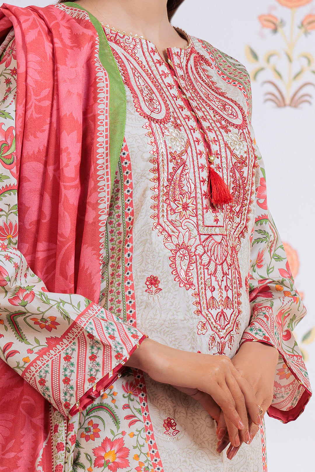 Zellbury | Summer Pret | Embroidered Kurta Dupatta - 1895 - House Of Zarish