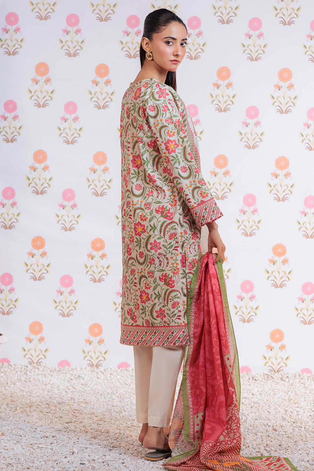 Zellbury | Summer Pret | Embroidered Kurta Dupatta - 1895 - Libasekhas