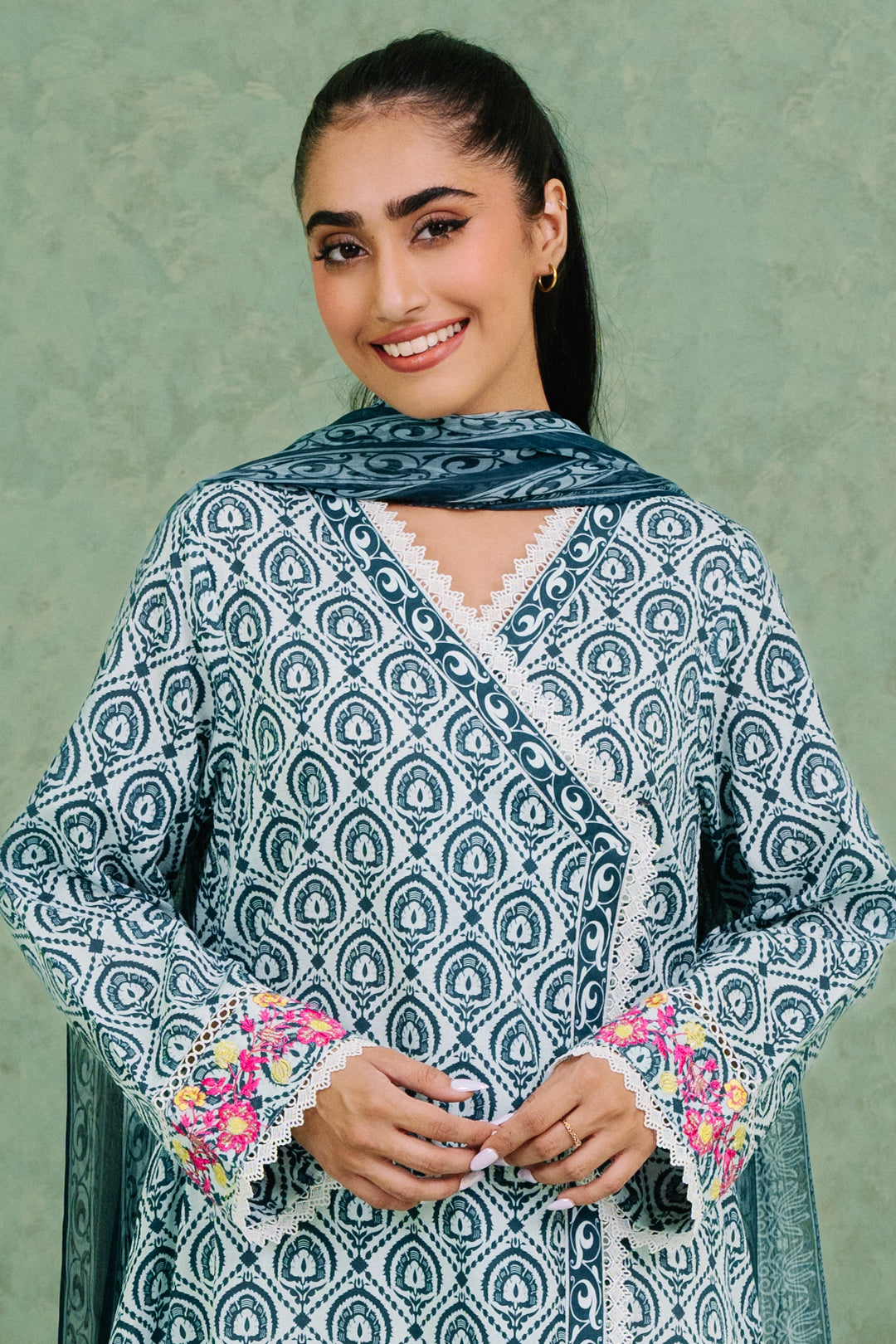 Zellbury | Summer Pret | Embroidered  Kurta Dupatta - 1897 - House Of Zarish