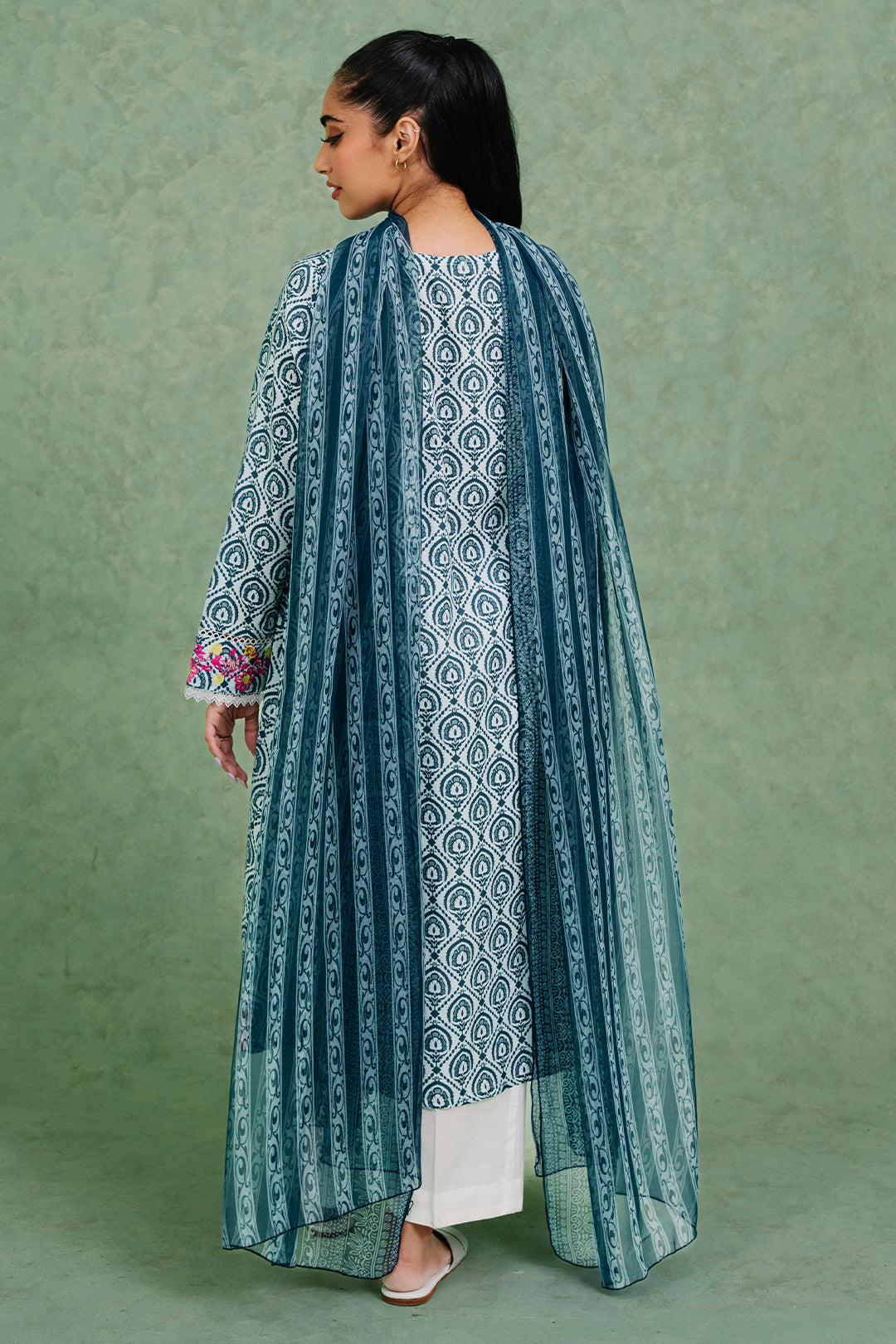 Zellbury | Summer Pret | Embroidered  Kurta Dupatta - 1897 - Libasekhas