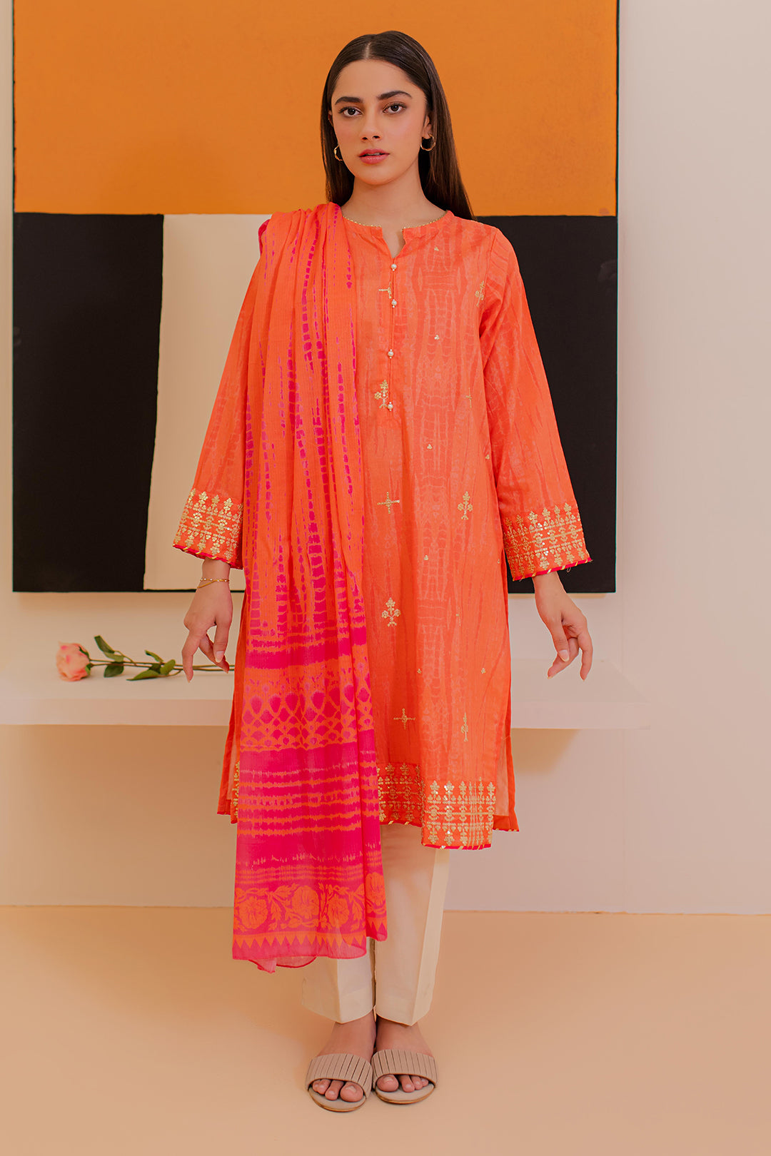 Zellbury | Summer Pret | Embroidered Kurta Dupatta - 1899 - House Of Zarish