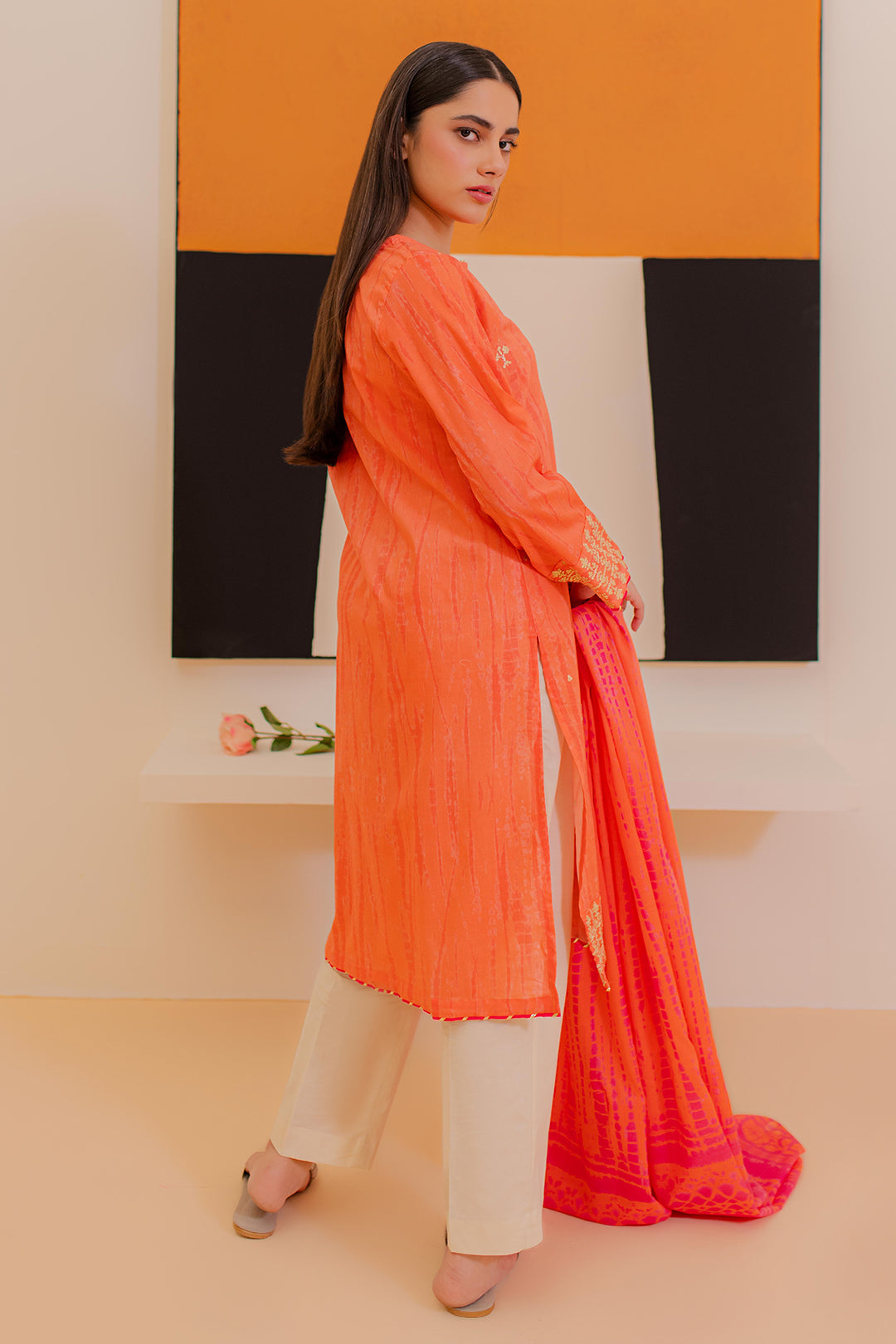 Zellbury | Summer Pret | Embroidered Kurta Dupatta - 1899 - House Of Zarish