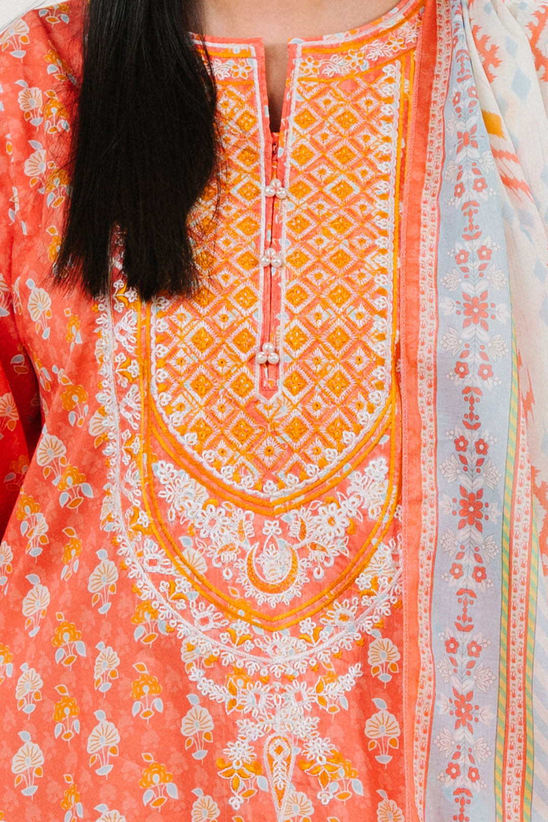 Zellbury | Summer Pret | Embroidered  Kurta Dupatta - 1902 - House Of Zarish
