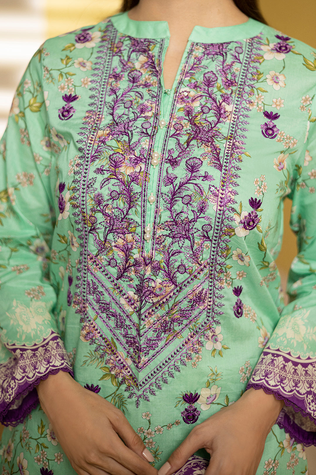 Zellbury | Summer Pret | Embroidered Kurta Dupatta - 1903 - House Of Zarish