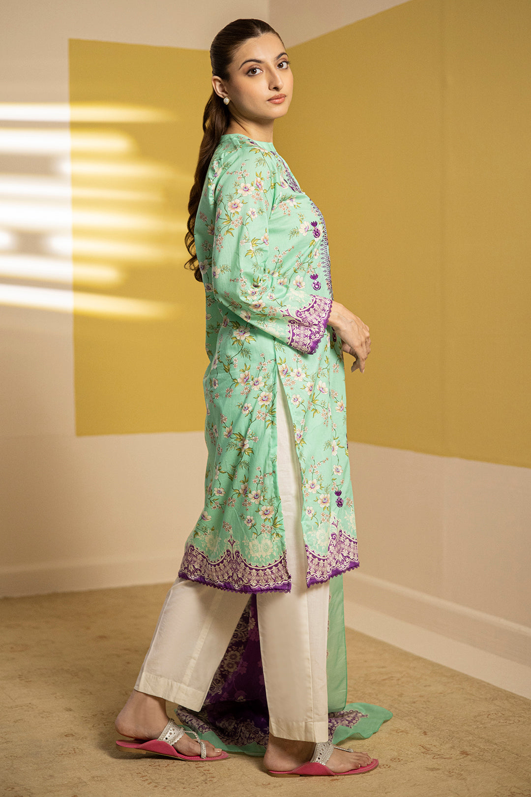 Zellbury | Summer Pret | Embroidered Kurta Dupatta - 1903 - Libasekhas