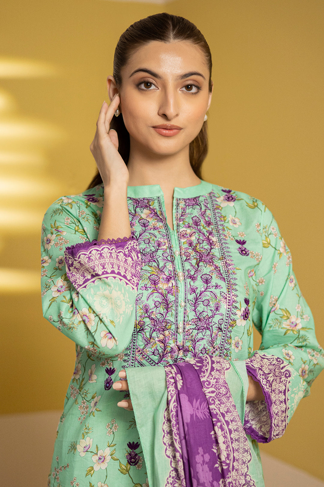 Zellbury | Summer Pret | Embroidered Kurta Dupatta - 1903 - House Of Zarish