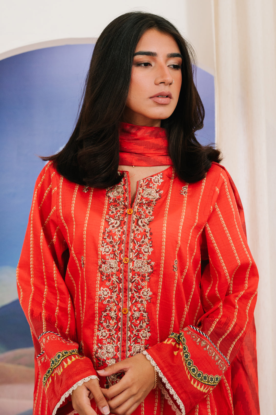 Zellbury | Summer Pret | Embroidered Kurta Dupatta - 1904 - House Of Zarish