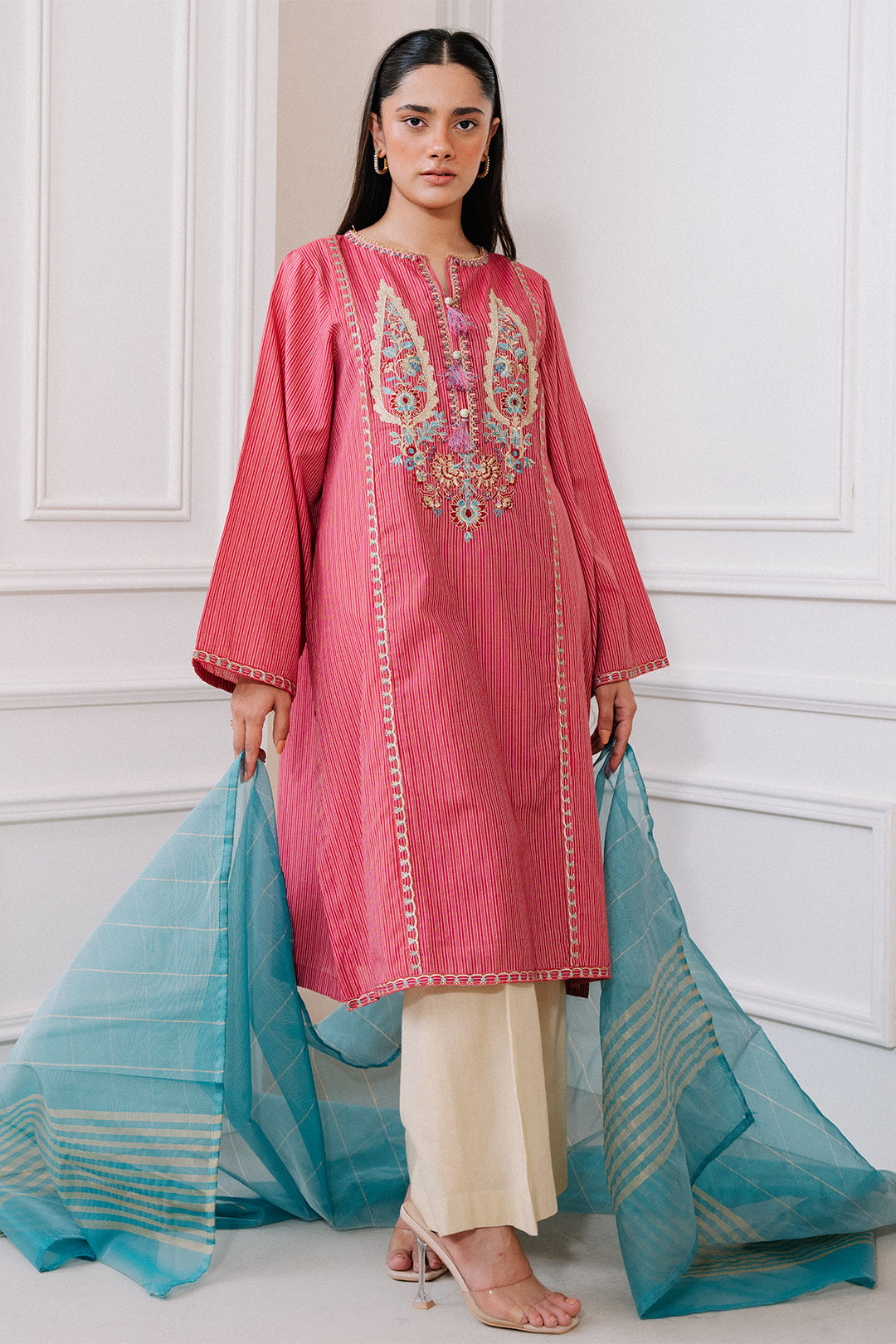 Zellbury | Summer Pret | Embroidered Kurta Dupatta - 1983 - House Of Zarish