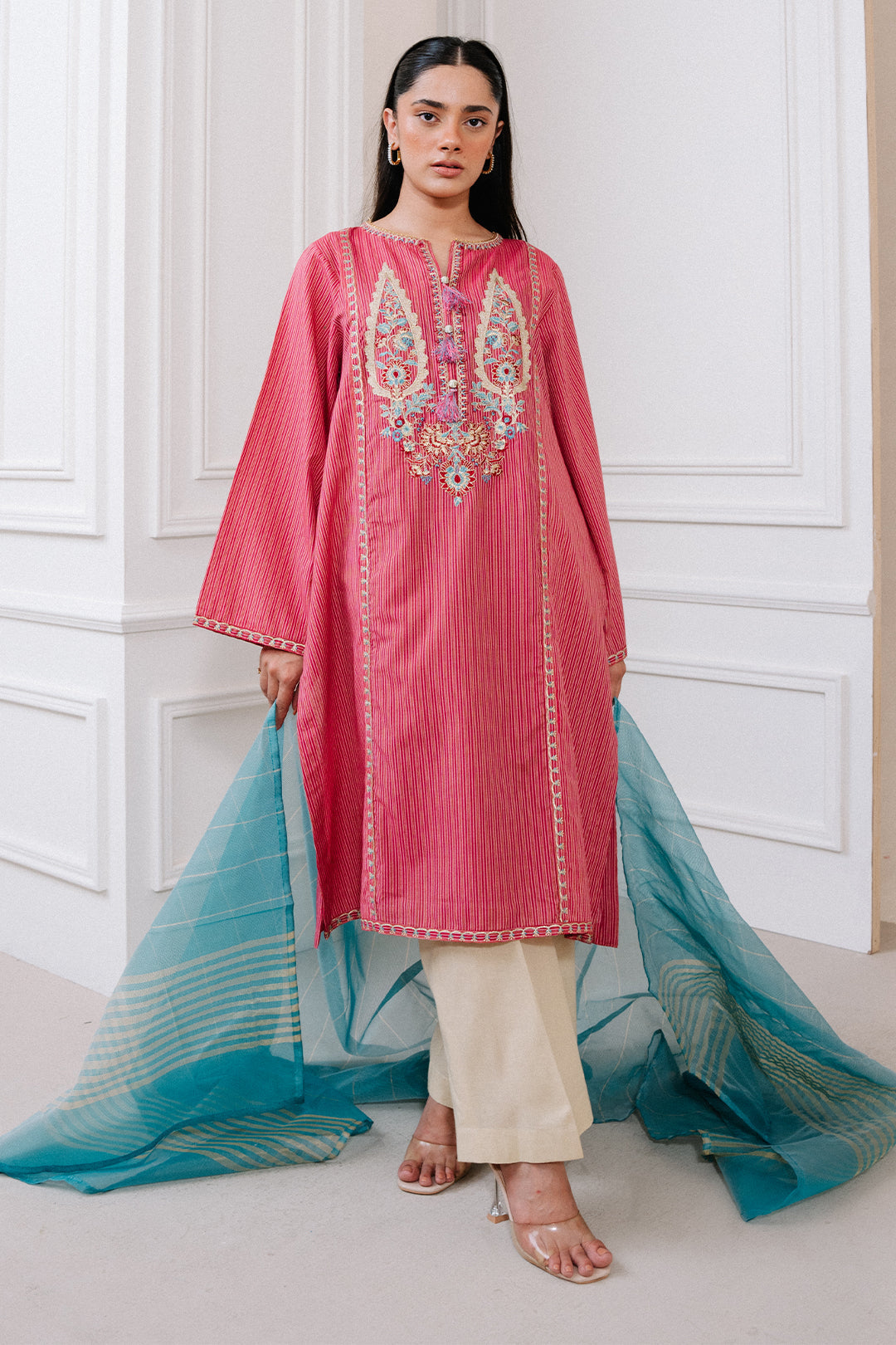 Zellbury | Summer Pret | Embroidered Kurta Dupatta - 1983 - House Of Zarish