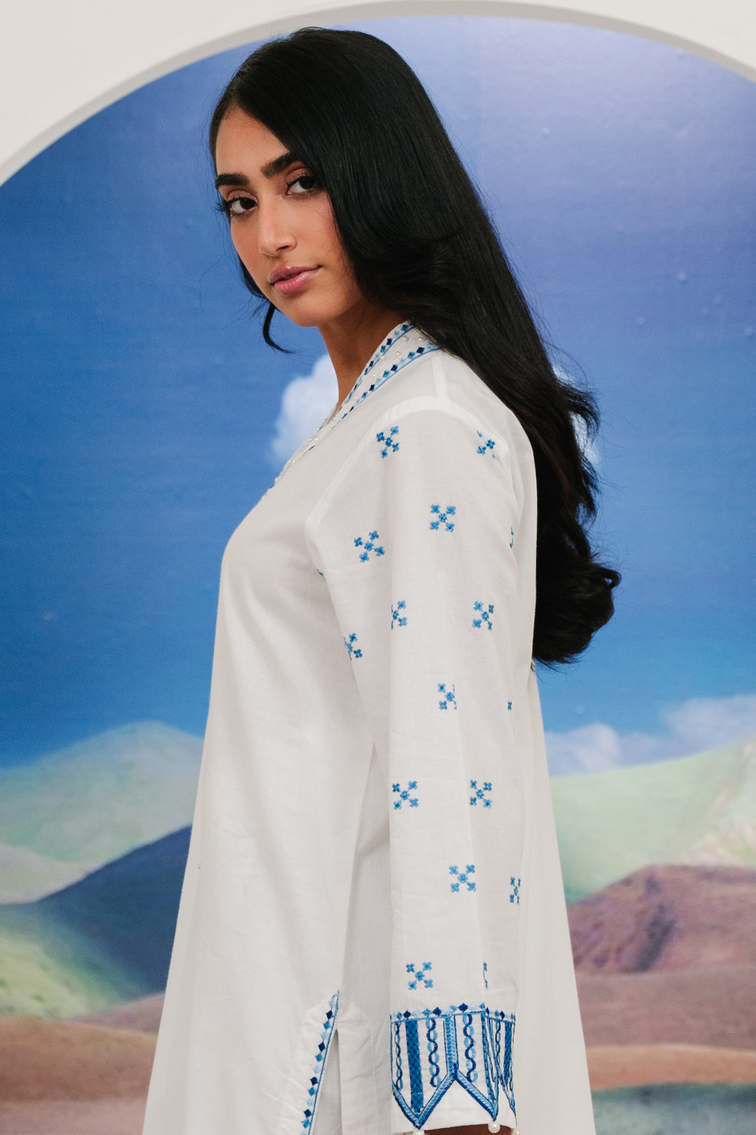 Zellbury | Summer Pret | Embroidered Kurta Trouser - 1984 - House Of Zarish