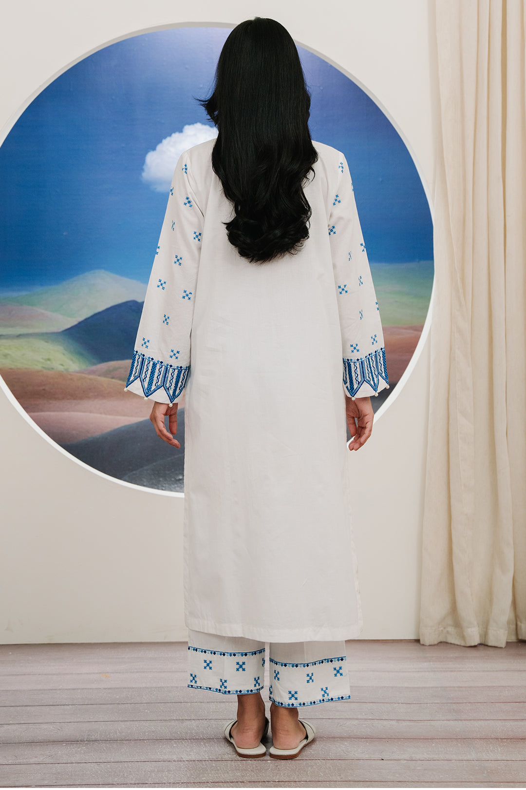 Zellbury | Summer Pret | Embroidered Kurta Trouser - 1984 - Libasekhas