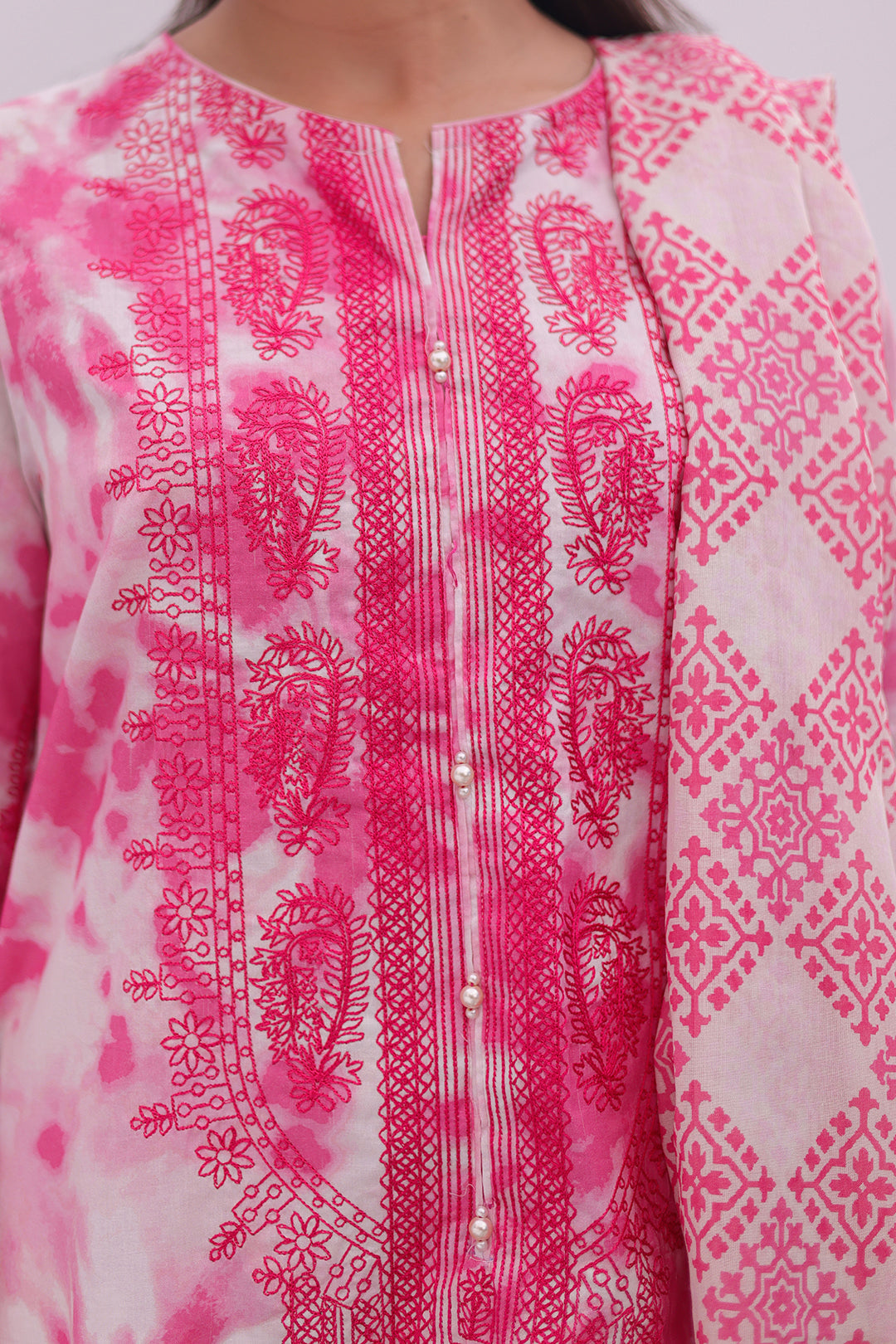 Zellbury | Summer Pret | Embroidered Kurta Dupatta - 2071 - House Of Zarish