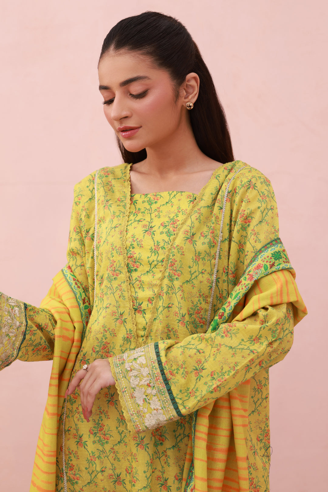 Zellbury | Summer Pret | Embroidered Kurta Dupatta - 2074 - House Of Zarish