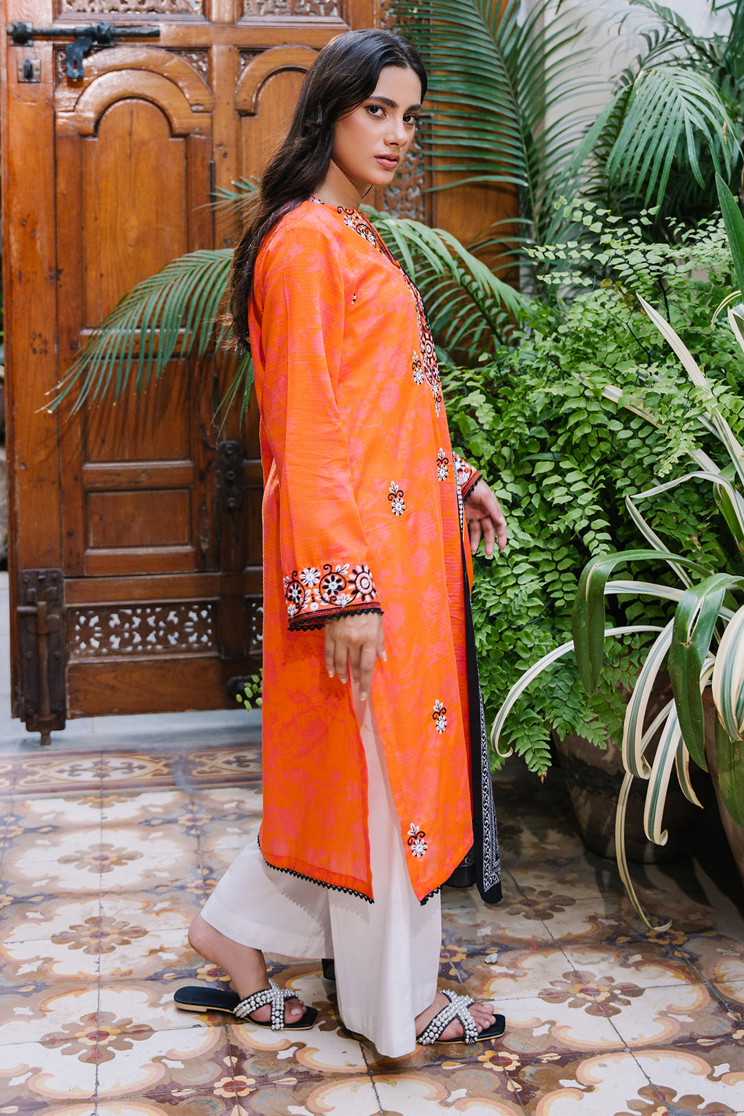 Zellbury | Summer Pret | Embroidered Kurta Dupatta - 2077 - Libasekhas