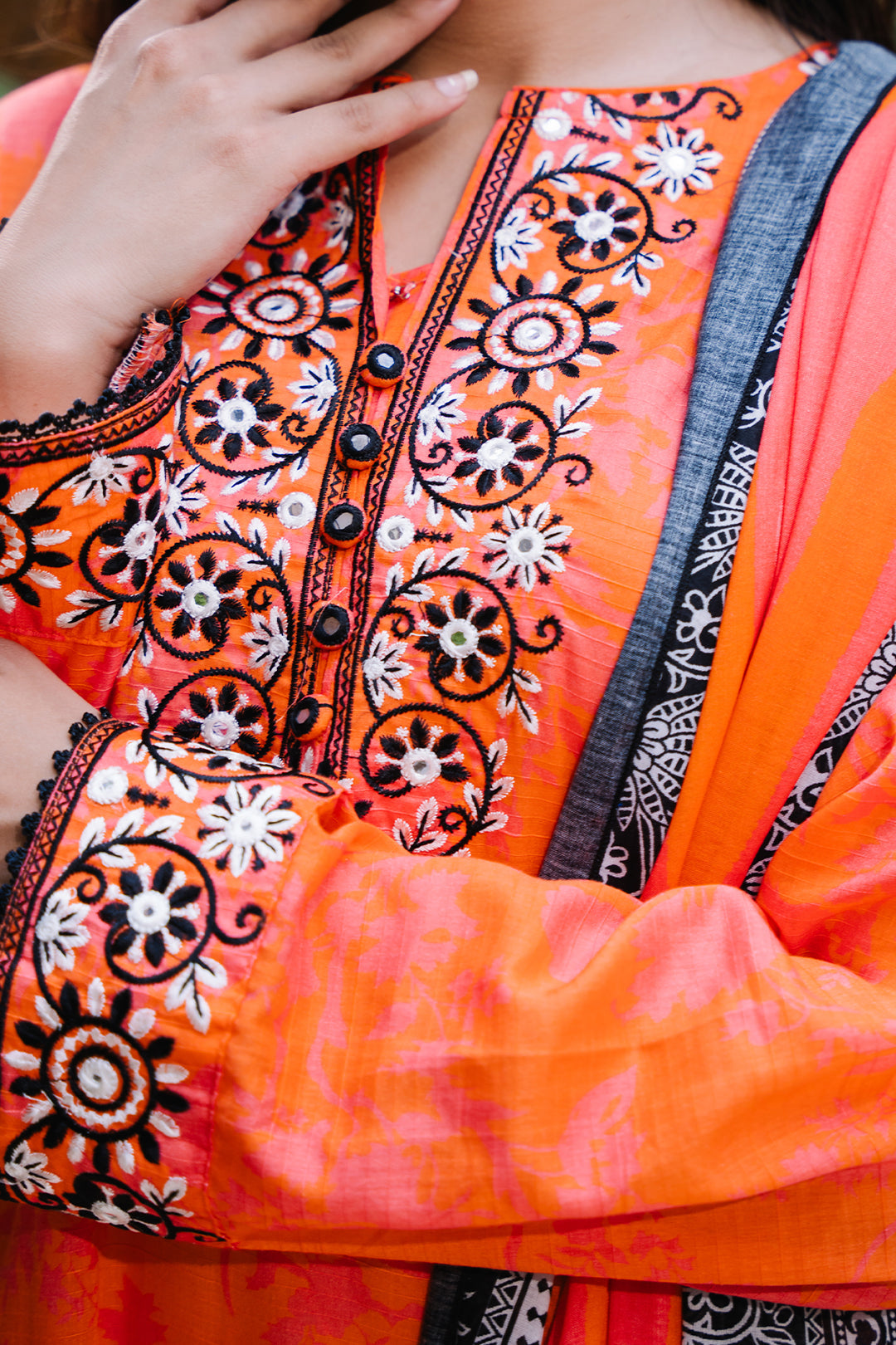 Zellbury | Summer Pret | Embroidered Kurta Dupatta - 2077 - House Of Zarish