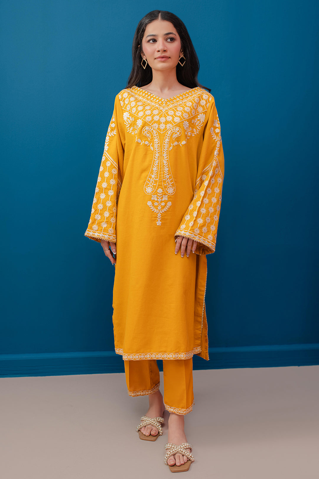 Zellbury | Summer Pret | Embroidered Kurta Trouser - 2122 - House Of Zarish