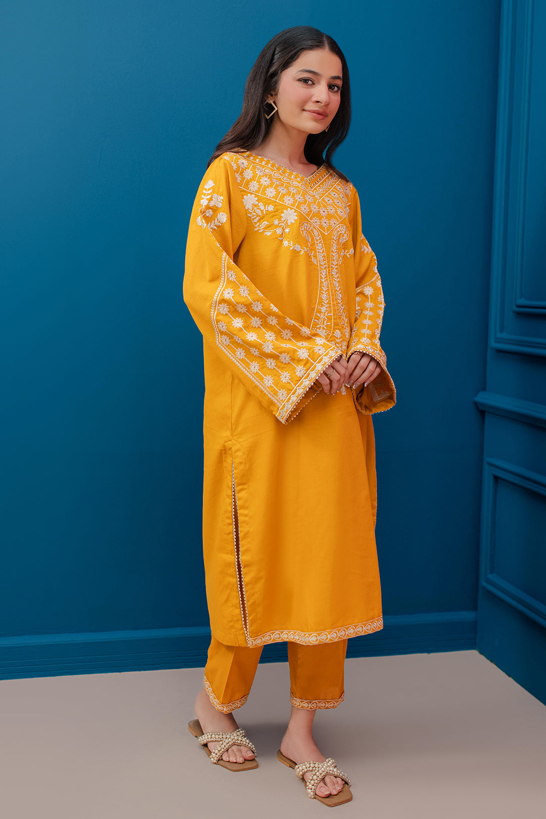 Zellbury | Summer Pret | Embroidered Kurta Trouser - 2122 - House Of Zarish