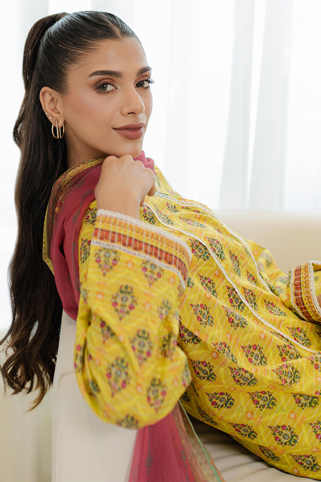 Zellbury | Summer Pret | Kurta Dupatta Trouser - 1746 - House Of Zarish