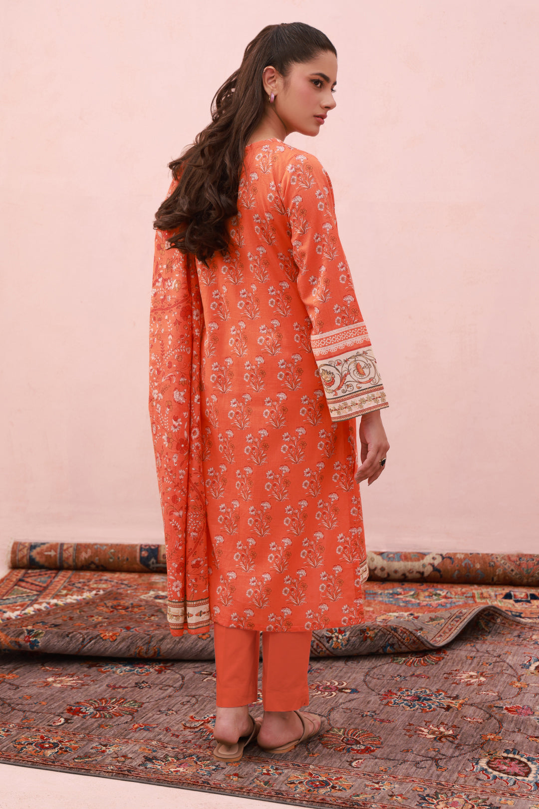 Zellbury | Summer Pret | Embroidered Kurta Dupatta Trouser - 1962 - House Of Zarish