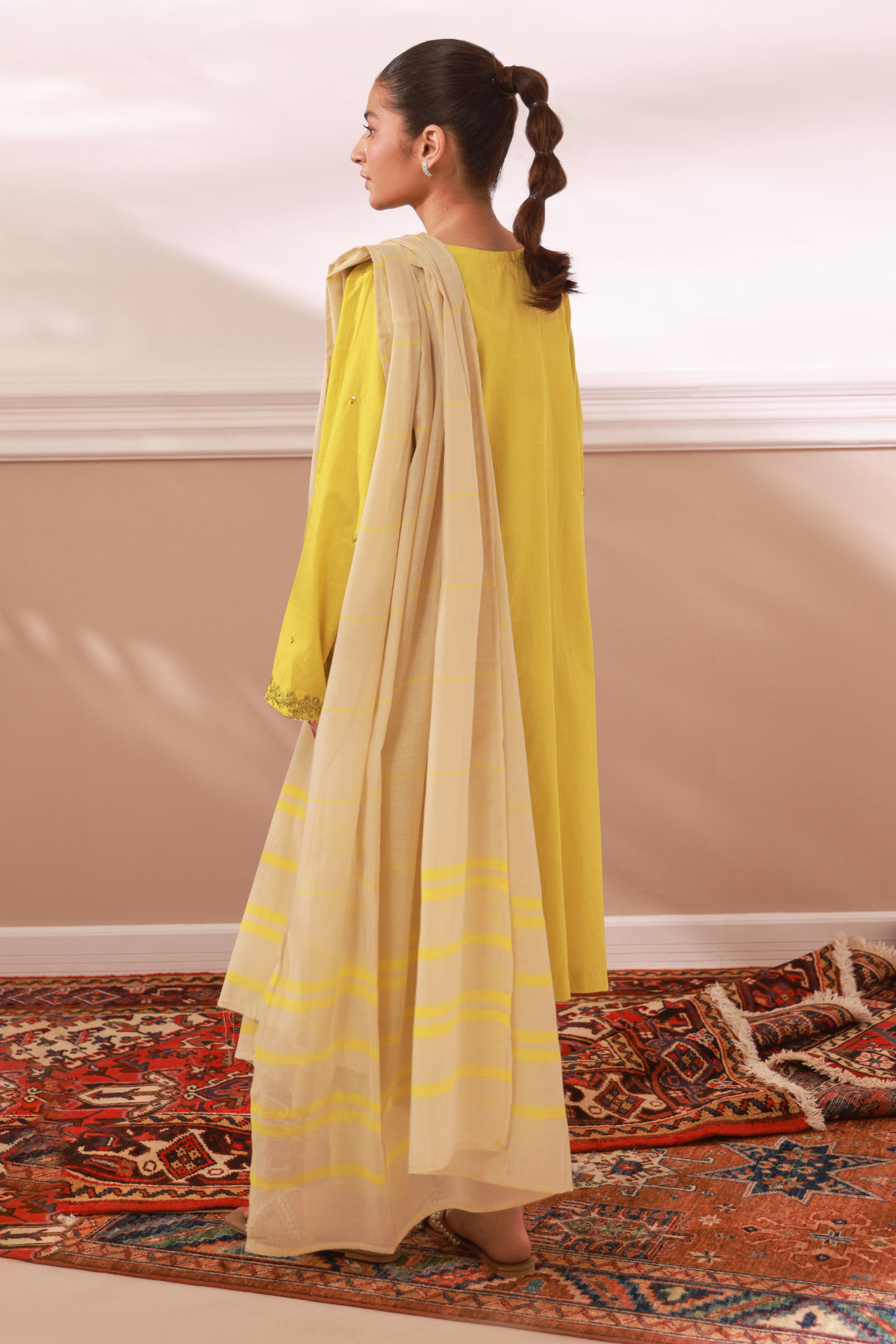 Zellbury | Summer Pret | Embroidered Kurta Dupatta Trouser - 1963 - Libasekhas