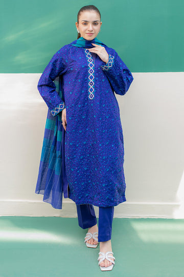Zellbury | Summer Pret | Embroidered Kurta Dupatta Trouser - 2004 - House Of Zarish