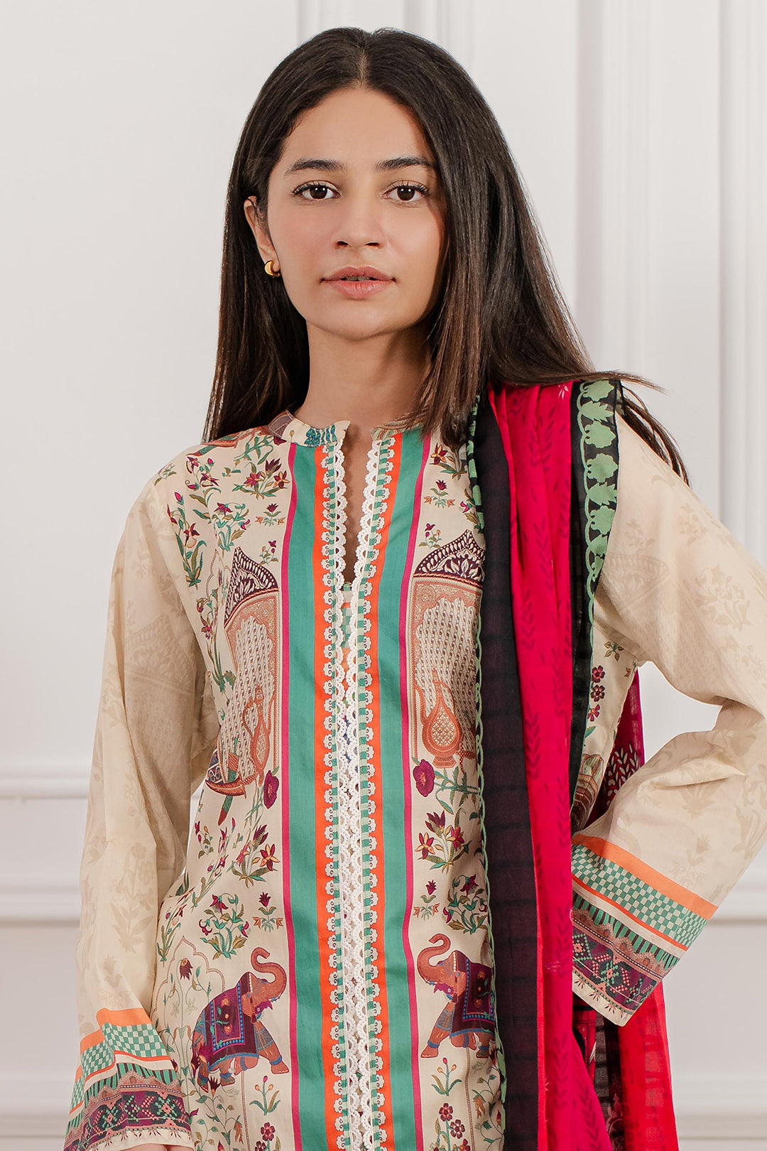 Zellbury | Summer Pret | Kurta Dupatta Trouser - 2098 - House Of Zarish